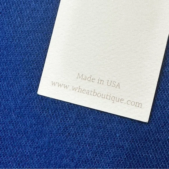 Wheat Boutique Santa Monica Terry Cloth Sweatshirt - Blue - MiUSA - Picture 8 of 10